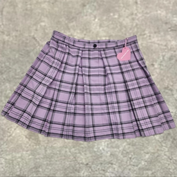 Sugar Thrillz Dresses & Skirts - Sugar Thrillz y2k bratcore plaid mini skirt sugar thrillz sz xs nwt